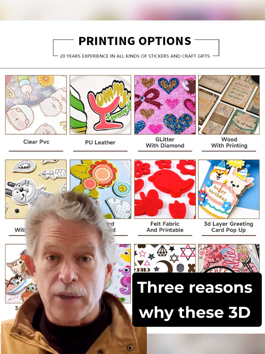 3D Embossed Gravure Printed Custom Sticker Self-Adhesive Eco-Friendly Waterproof Cartoon Pattern Paper Home Book Phone