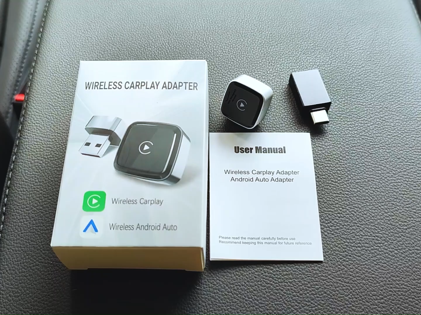 Type c 2025 2 in 1 wireless carplay android auto usb mini wireless carplay adapter