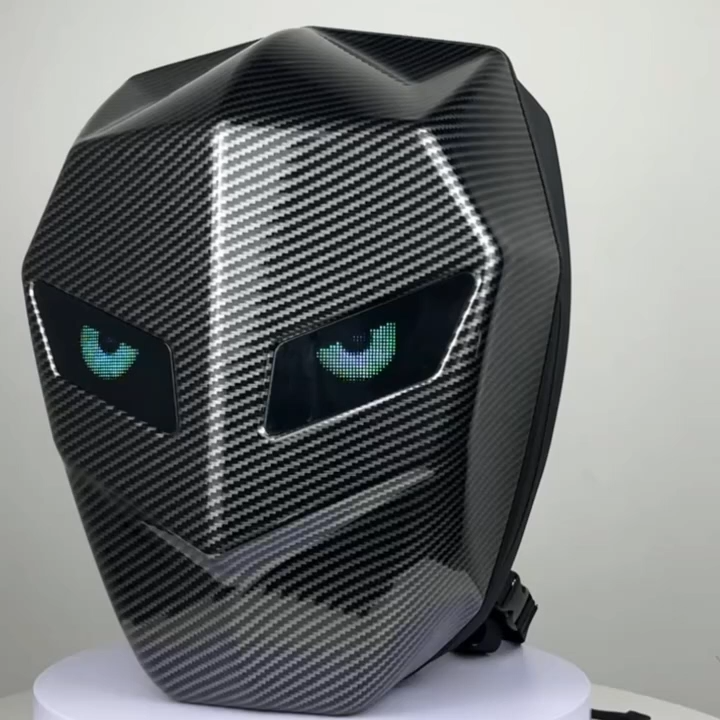 Tas Ransel LED ABS Harga Pabrik Hard Shell Tas Ransel LED Logo dan Desain Karton Kustom Tas untuk Berkendara Sepeda Motor