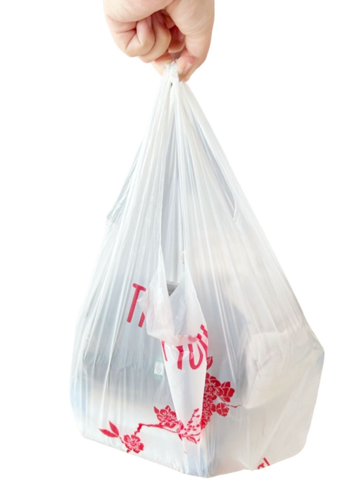 HDPE Plastic Vest Bags | Custom Tie-Handle Shopping Bags for Supermarkets & Retail