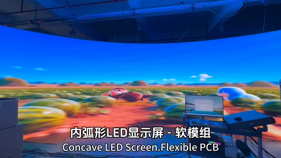 Pantalla LED Curva Interior HD, Pantalla LED Flexible, Pared de Video LED de Arco, Gabinete LED Curvo P2.25 P2.98 P3.6 para Centro Comercial y Sala de Exposiciones