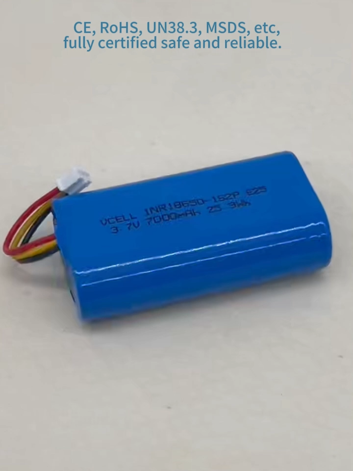 Prix usine 7.4V 3000mAh 18650 Rechargeable Au Lithium-Ion Batterie Pour Scanners de Codes À Barres Bidirectionnelles Radios RC Voitures RC Bateaux