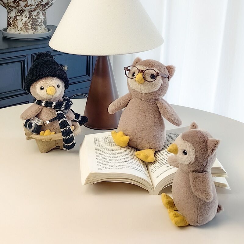 Wholesale bird animal plush toys keychain plush toys parrot plush pendants