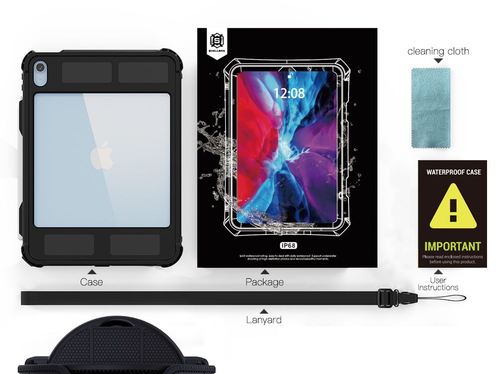 Heavy duty 1.2 meters anti-fall 2 meters waterproof tablet case compatible with IPad Air 4/5 10.9 inch& IPad Air M2 2024 11 inch