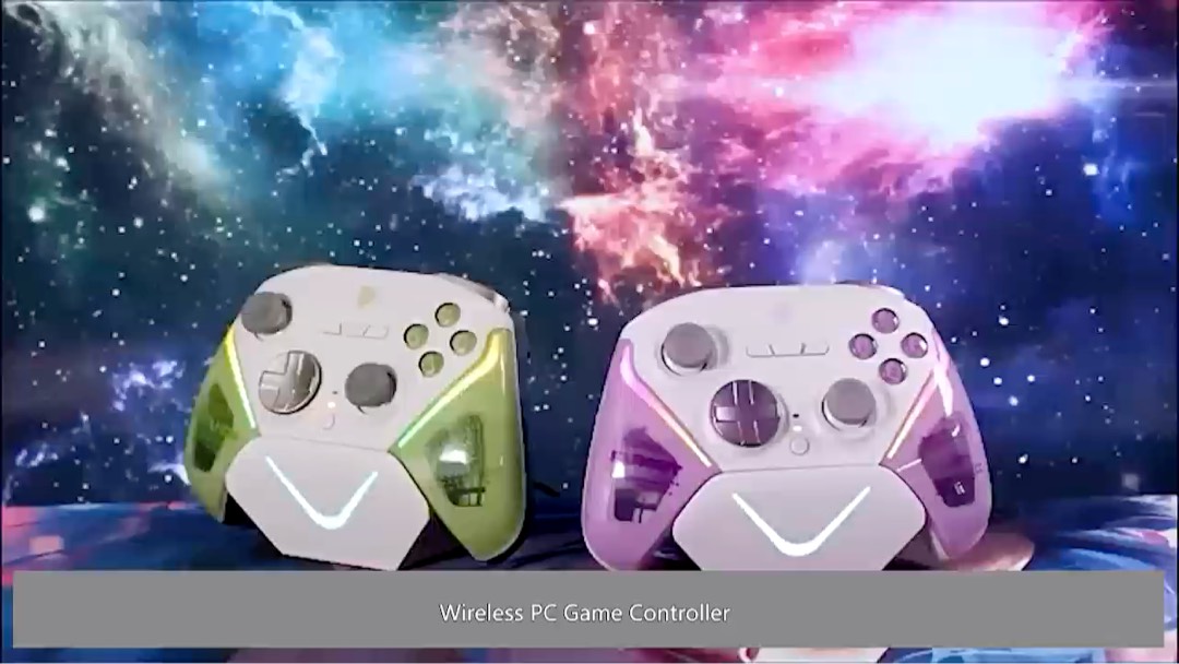 Manette de Jeu Sans Fil TMR Joystick avec Démarrage/Arrêt Intelligent, Bouton Arrière, Station de Charge, Déclencheur Double Linéaire pour PC