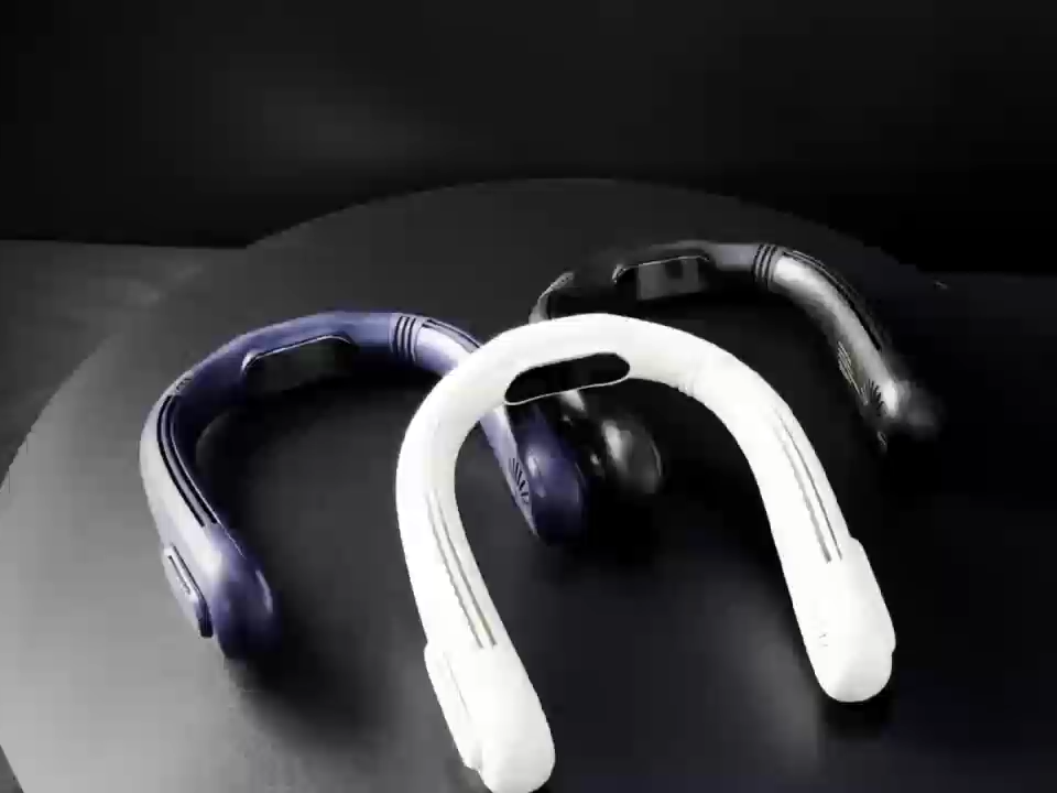 Neck fan+ice compress/ice cold+fast refrigeration+intelligent LED display+type C+large battery+customized design/logo