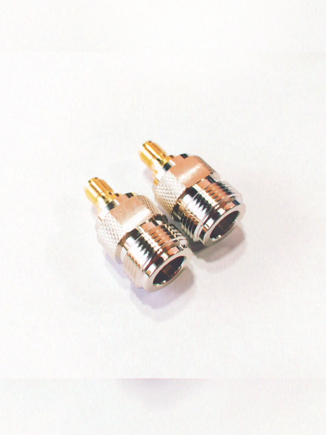 Adaptador RF N/SMA-KK de latão conector coaxial 1P de jack N fêmea para SMA fêmea a preço de fábrica