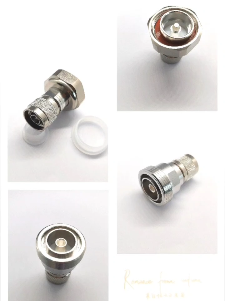 7/16 DIN to N RF Coaxial Adapter 7/16/N-JJ Male to Male Straight Connector 50Ohm