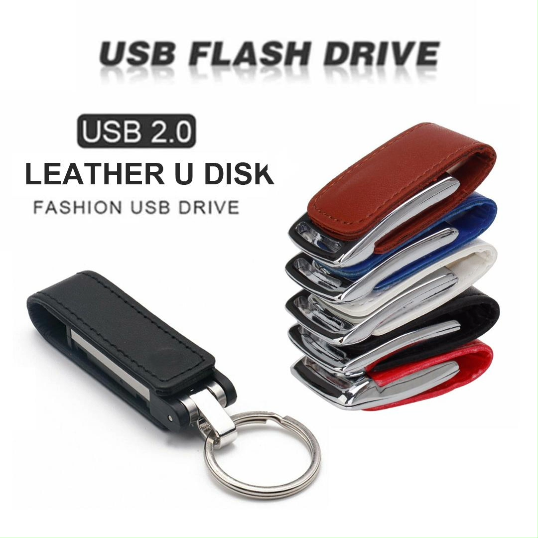 High Speed Memory Stick Leder USB 3.0 Flash Drive 8GB 16GB 32GB 64GB 128GB Geschenke Schlüsselanhänger USB-Sticks U Disk Pendrive Benutzerdefiniertes Logo