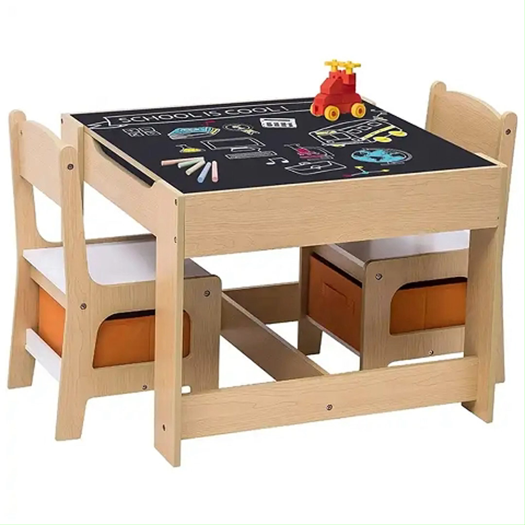 Precio de fábrica los niños madera maciza escuela escritorio conjunto ideal para Kindergarten y Playroom uso