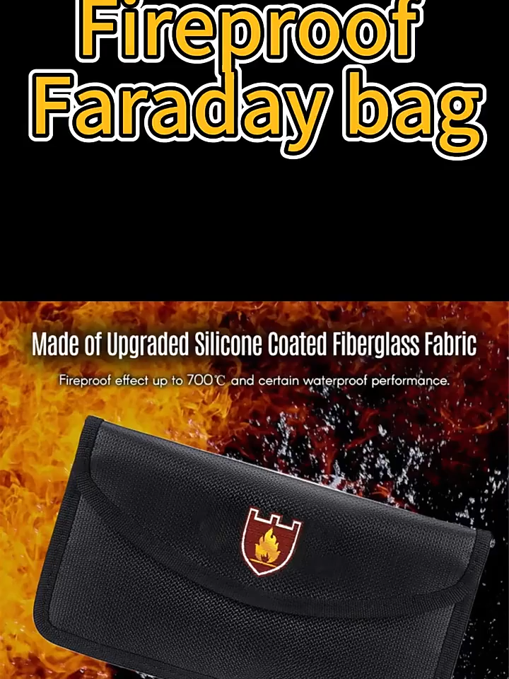 YHX Fireproof Bag, Portable Mobile Power Bank Box Small Fire Retardant Battery Bag Special Purpose Bags Cases