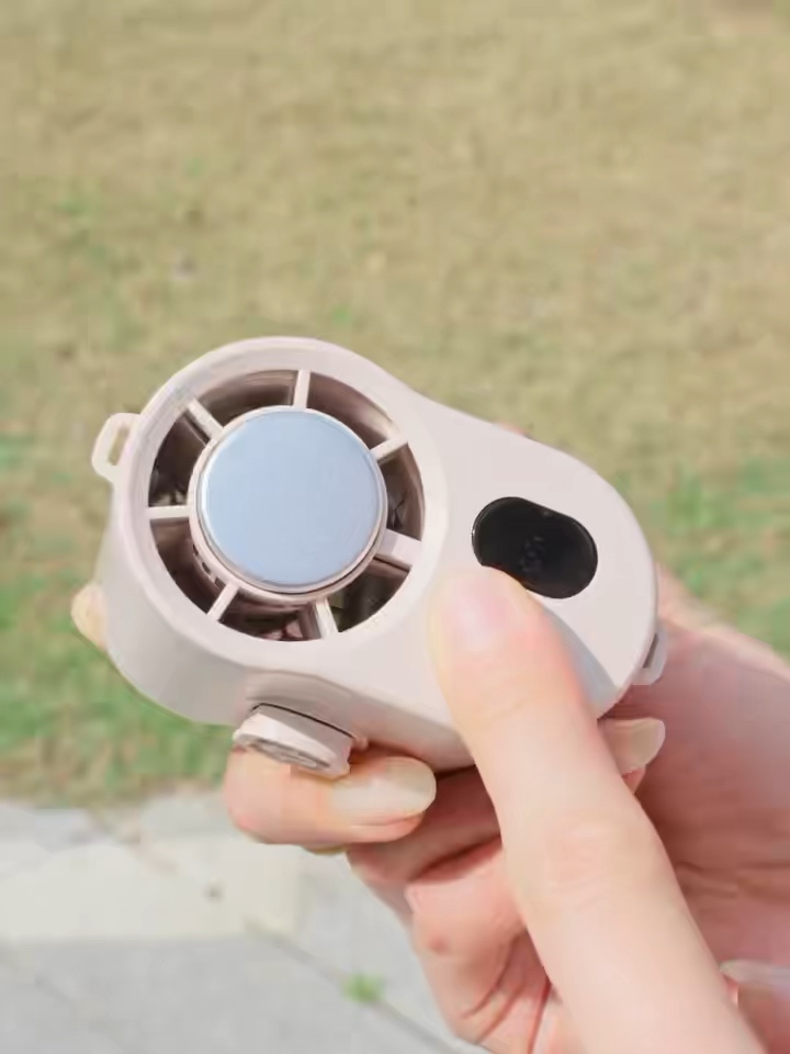 CYKE Tragbarer Taillenlüfter 3000mAh Wiederaufladbar mit Gürtelclip, 7-stufiger leistungsstarker Eis-Kühllüfter für den Außenbereich