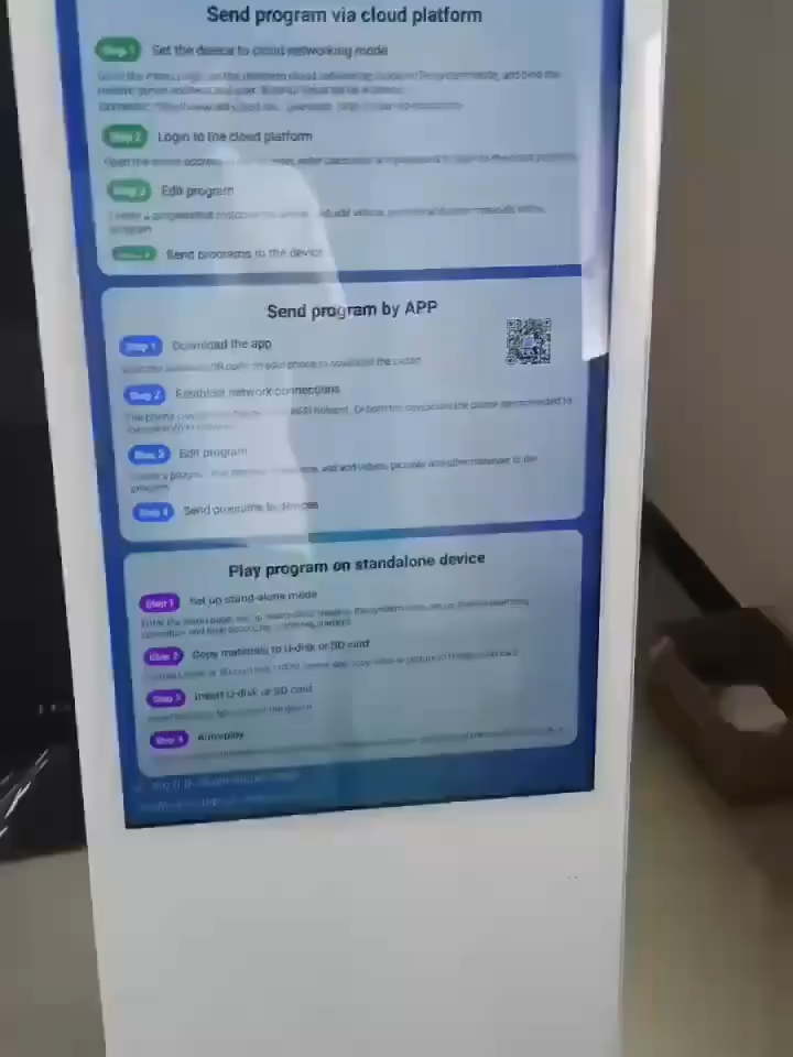 Tragbarer Werbe kiosk für Einkaufs zentrum, LCD-Werbe maschine, 55 Zoll, für den Innenbereich