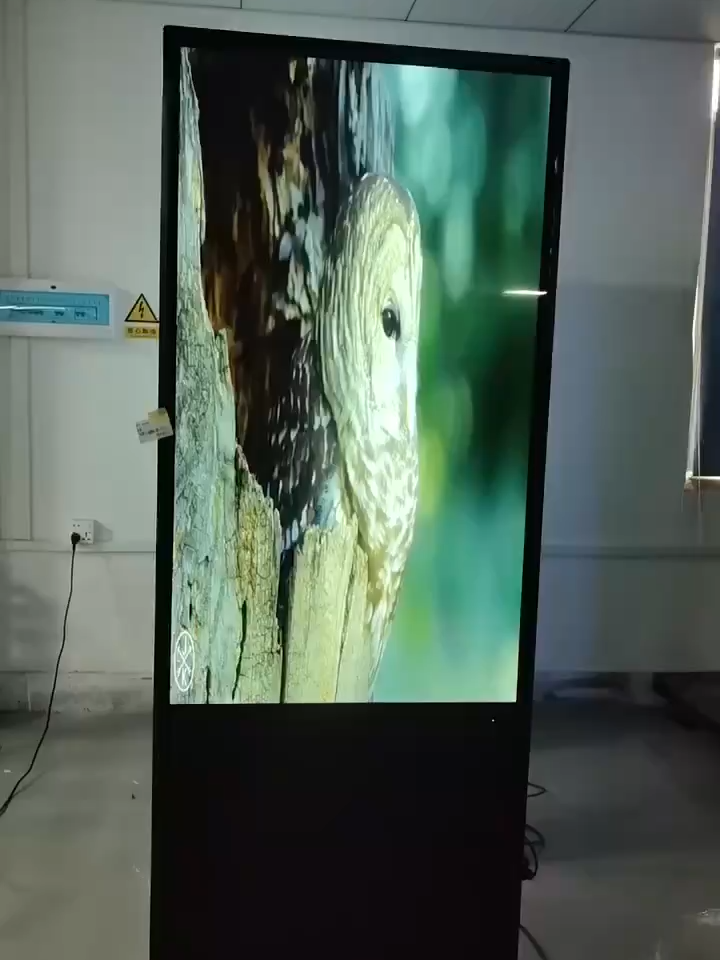 OEM Digital Signage 43 50 55 65 Zoll Kiosk Touchscreen Android Windows Bodenstehender doppelseitiger Touchscreen-Kiosk für Geschäfte