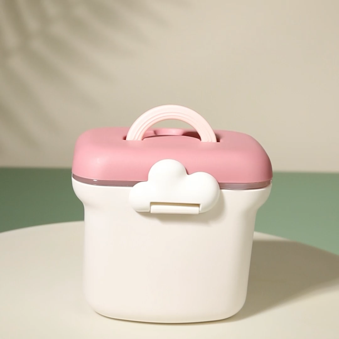 Contenedor de leche en polvo personalizado, almacenamiento portátil, caja de leche en polvo para bebés, taza de merienda de gran capacidad con cuchara