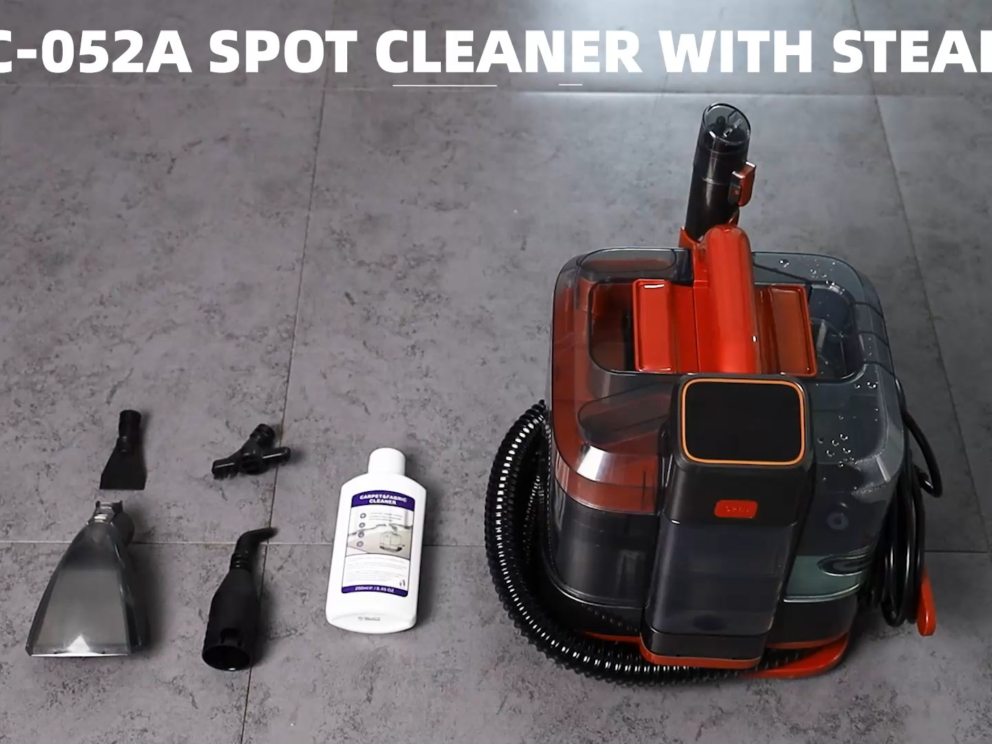 SC-052A Leistungsstarker Dampf-Sofa-Staubsauger mit Doppelbürsten und Fleckenreinigungsfunktion mit Heißwasser