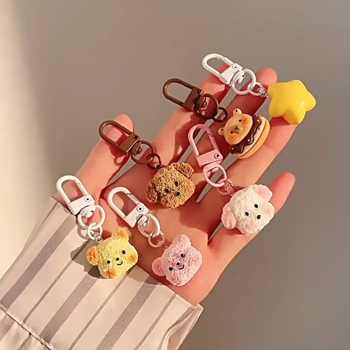 Promotional activity gifts - small cartoon bags - hanging decorations - beautiful student keychains - bulk wholesale