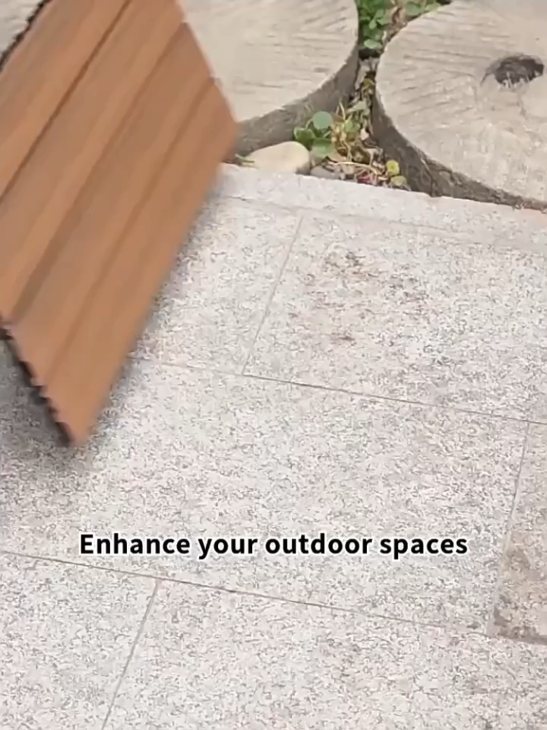 Dalles de Plancher Emboîtables en PVC pour Patio Jardin Balcon - Dalles de Terrasse à Clipser DIY (Paquet de 10 de 12"x12") - Résistant à l'eau