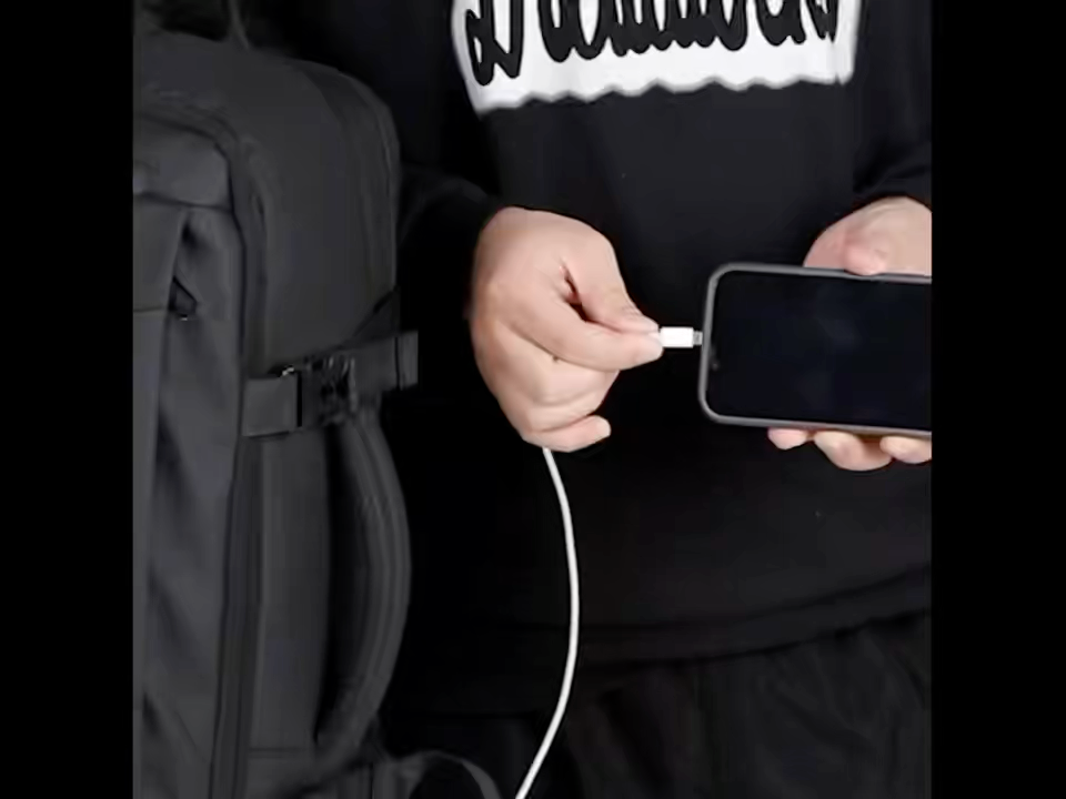 Nova Mochila de Negócios, Expansível Grande Capacidade Mochila Laptop para Homens, Saco Organizador de Viagem com Compartimento de Sapato USB