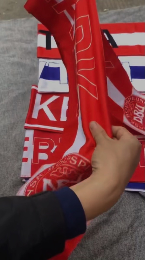 Syal Fleece Penggemar Sepak Bola, Syal Penggemar Sepak Bola, Syal Nasional Piala Dunia, Syal Promosi 260703-3