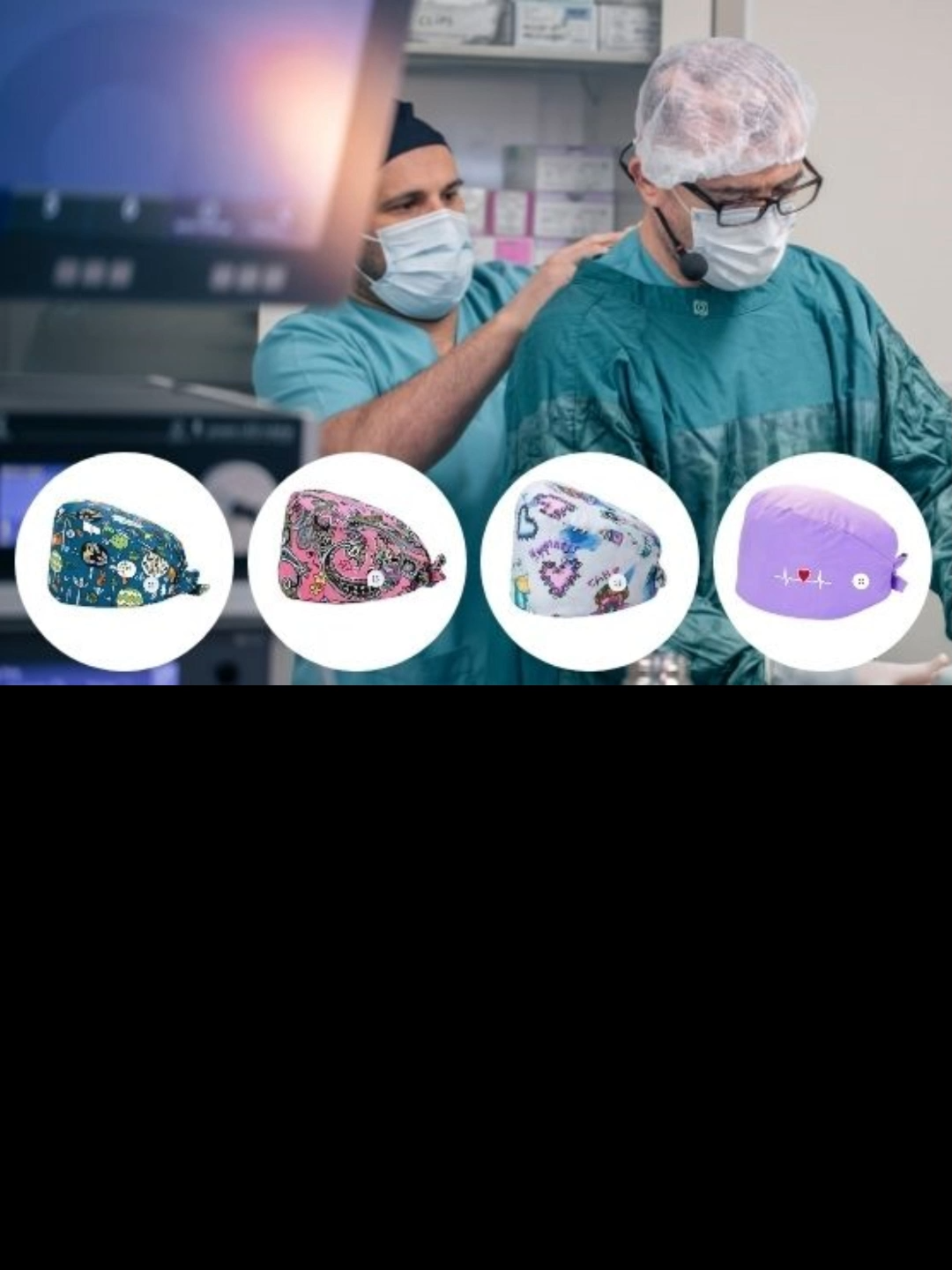 Premium Reusable Cotton Surgical Caps for Doctors and Surgeons