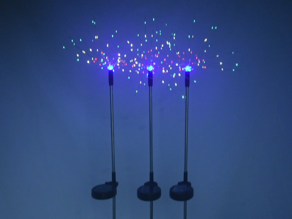 LED Solar Fireworks Light