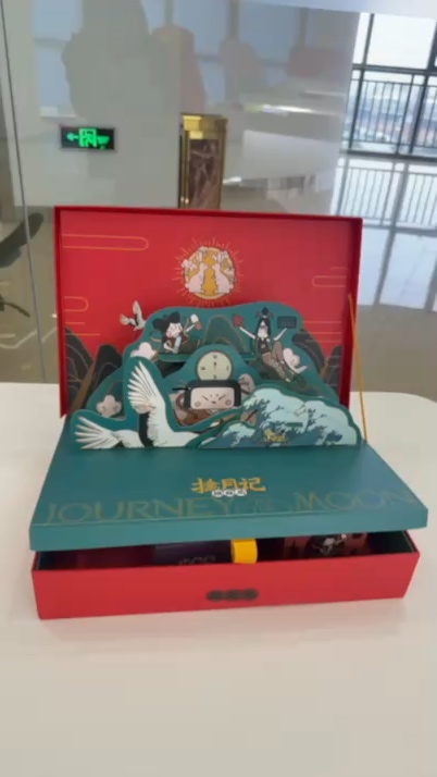 FSD Geschenk OEM Luxus PU Leder Schmuckverpackungsbox mit individuellem Logo auf Lager