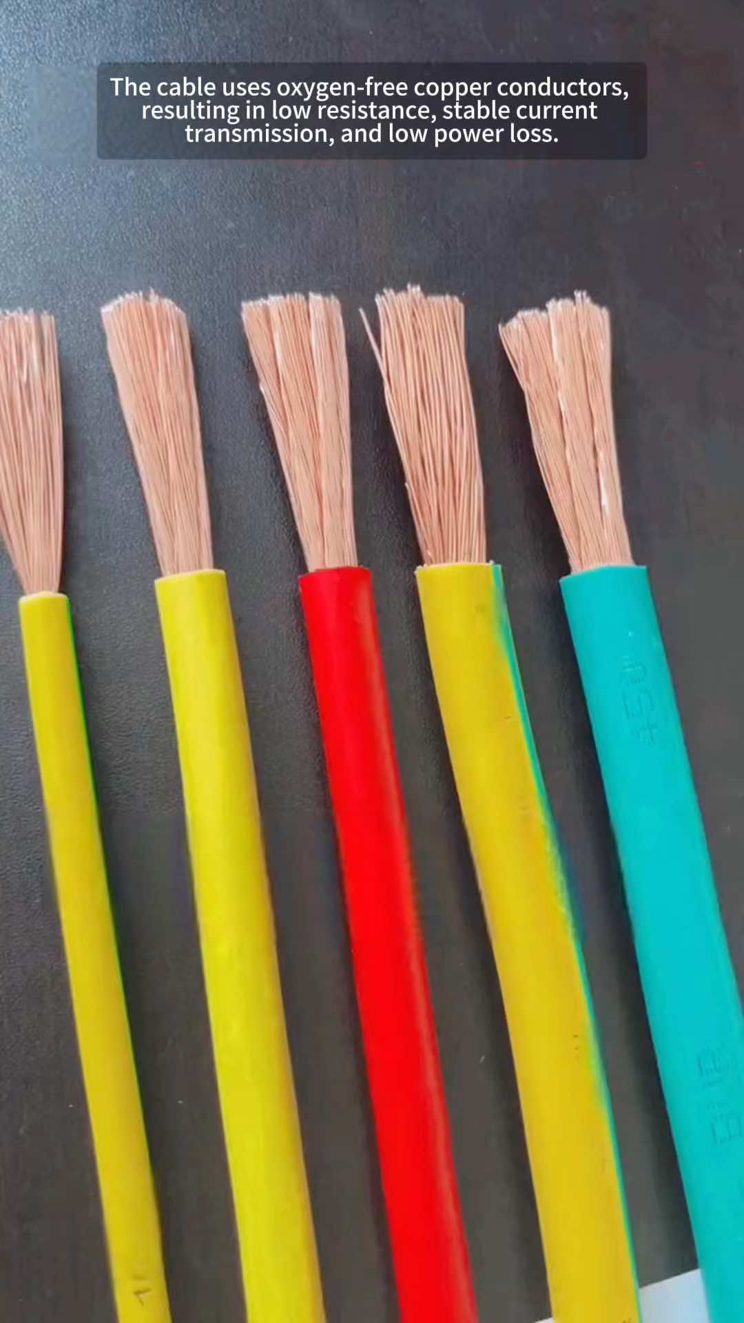 Câble de batterie Jaune Rouge Vert H07V-K 35mm², câble de véhicule en cuivre, H07V-K 450/750V, fil électronique, câble d'alimentation PVC