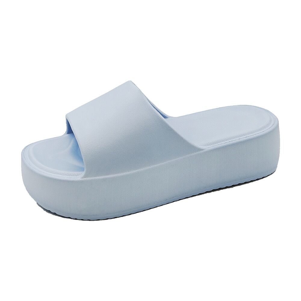 Zapatilla de plataforma alta para mujer, suela gruesa, zapatilla de diapositivas de EVA