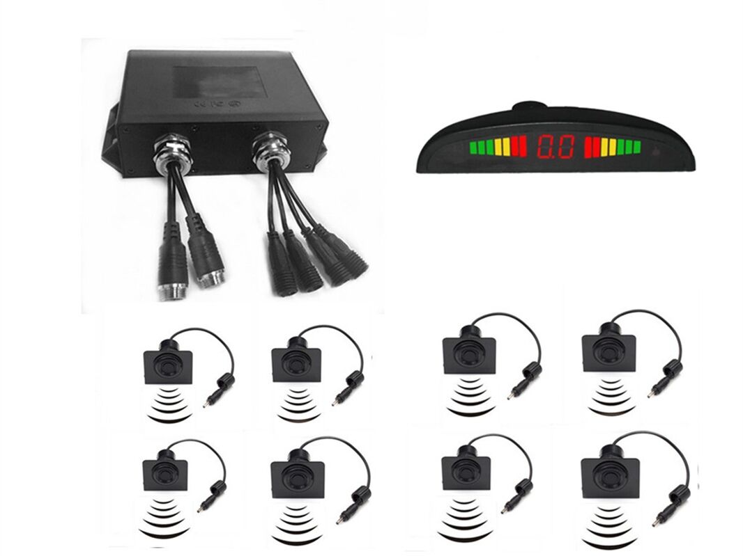 Manufacturer low price 12-24v LED display 4 6 8 sensor front rear parking sensor for truck
