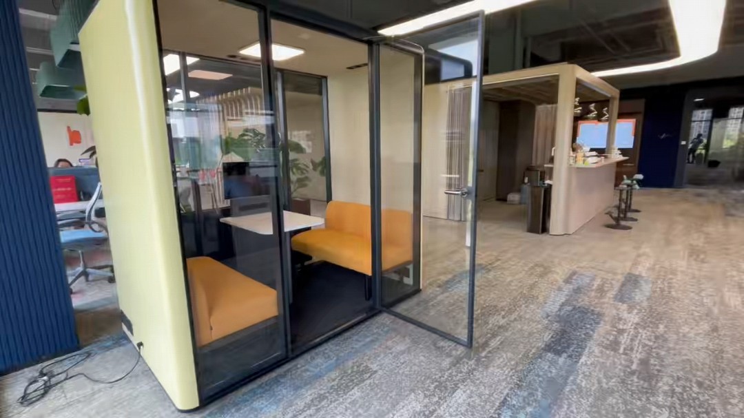 Wholesale SH-LF6 Soundbox movable soundproof booth glass office meeting soundproof office phone booth pods for outdoor