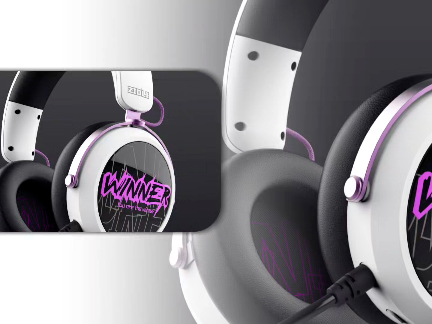 Wholesale Cyber Style Two-Channel Stereo Sound Wireless Gaming Headset for Cafe Home Office
