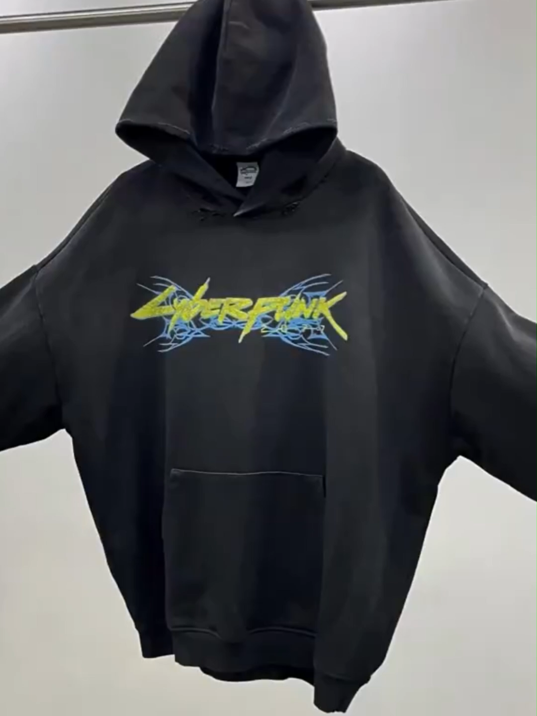 Sweat à Capuche Homme 400 Gsm en Coton Lourd de Haute Qualité Sans Cordon, Molleton Personnalisé, Vintage Délavé à l'Acide, Coupe Carrée, Broderie