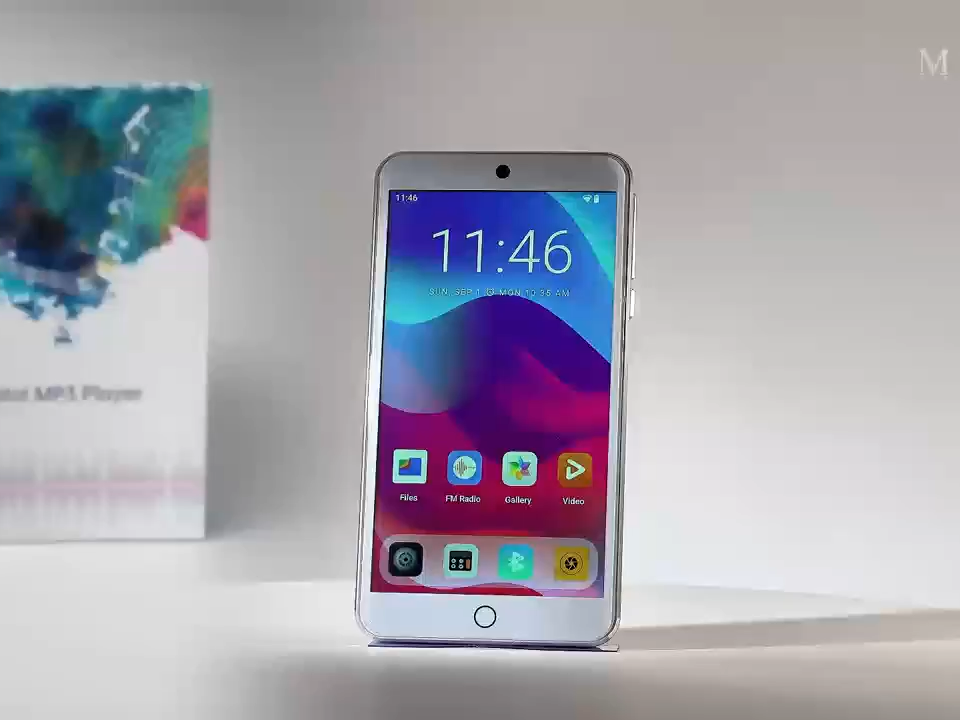 Lecteur de Musique Streaming Android 3+32GB Support Téléchargement d'Applications WiFi Lecteur Vidéo MP4 avec Caméra