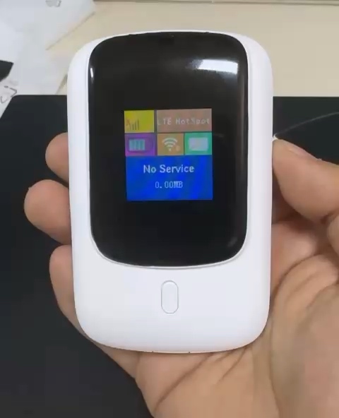 Pocket Router mit 2100mAh Akku, Saneship7520 4G LTE Unterstützung, SIM-Kartensteckplatz, 2100mAh Akku, 300Mbps WiFi 6