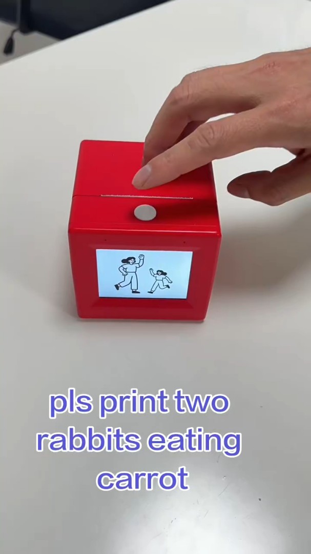 Ai Voice Control Mini thermosensitive Portable Pocket Printer No Ink Heat Sensitive printer for Kids mini printer for children OEM