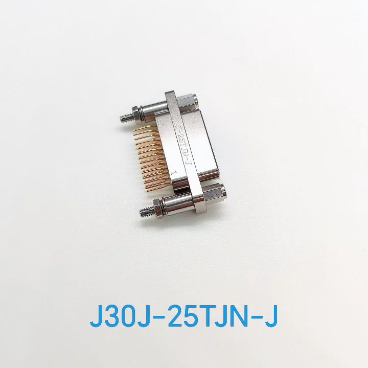 Aviation connector J30J-25TJNP5-J Micro rectangular straight welded printed board electrical connector 25-pin plug connector