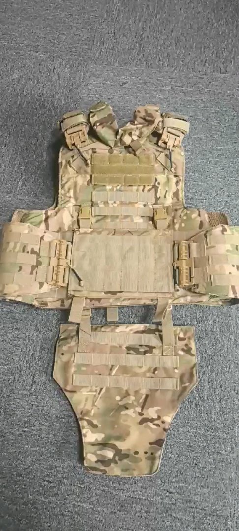 Military magazine pouch vest, multi-pouchs AK tactical vest combat vest assault vest with belt