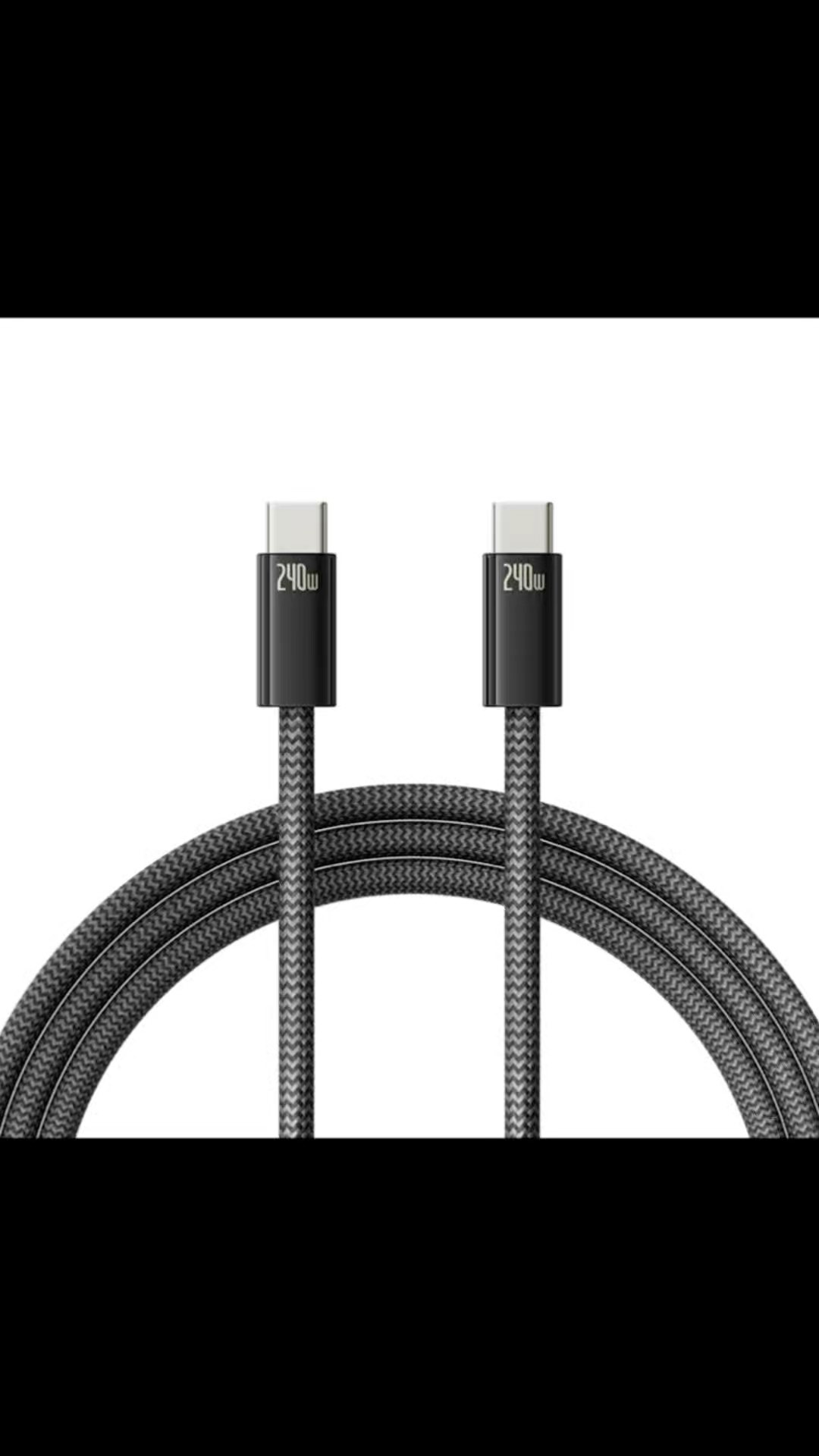 Kabel Pengisian Cepat 240W 2026, Kabel Data 1.2M, Kabel Data USB Zinc Alloy Tipe C untuk Smartphone