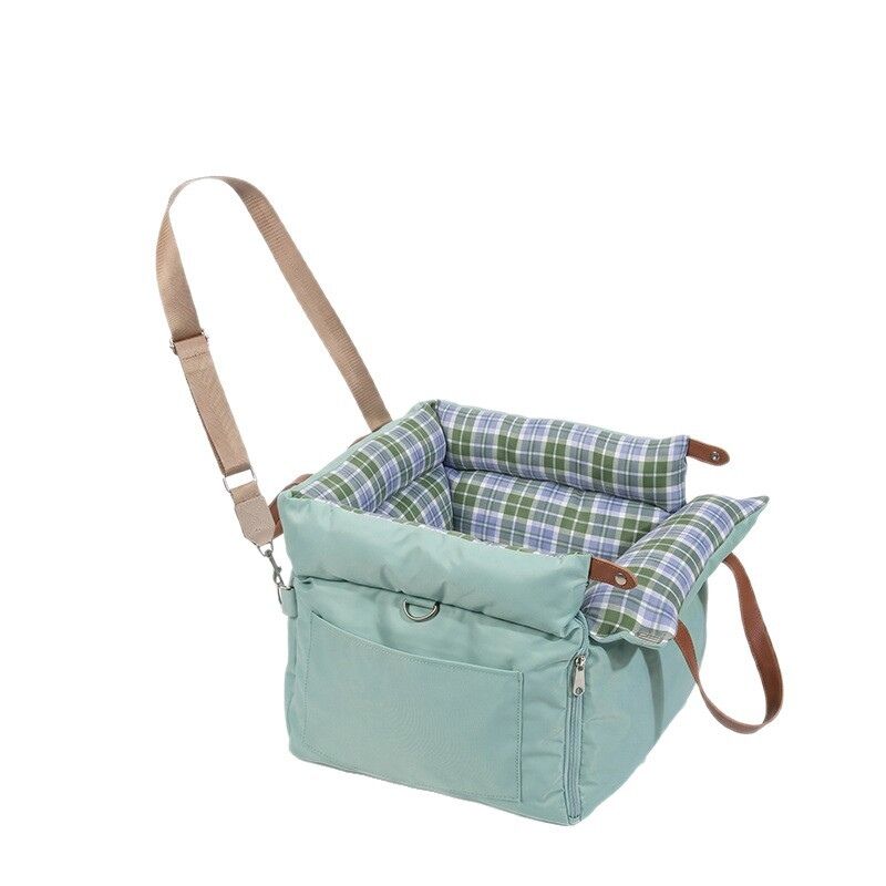 2-in-1 Wasserdichter Hunde-Booster-Sitz, Reisebett für Hunde, Tragbarer Autosicherheits-Hundesitz, Haustierbedarf für Hunde und Katzen